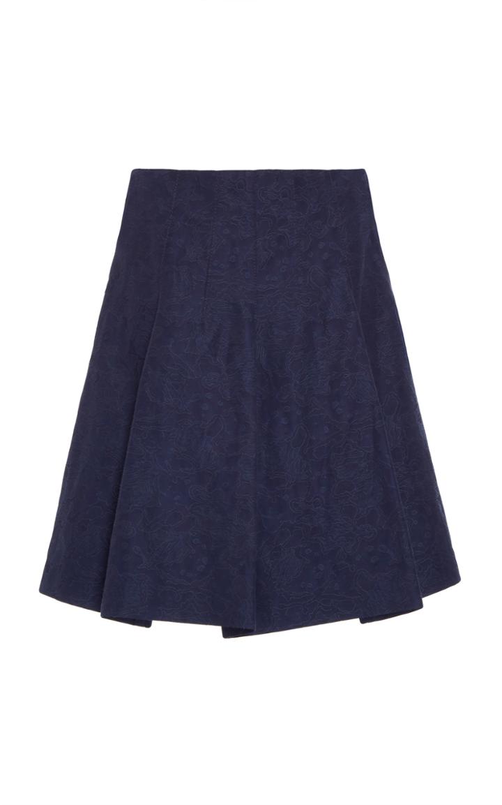 Marina Moscone Jacquard Skirt