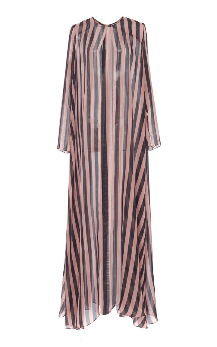 Temperley London Linden Stripe Silk Coat