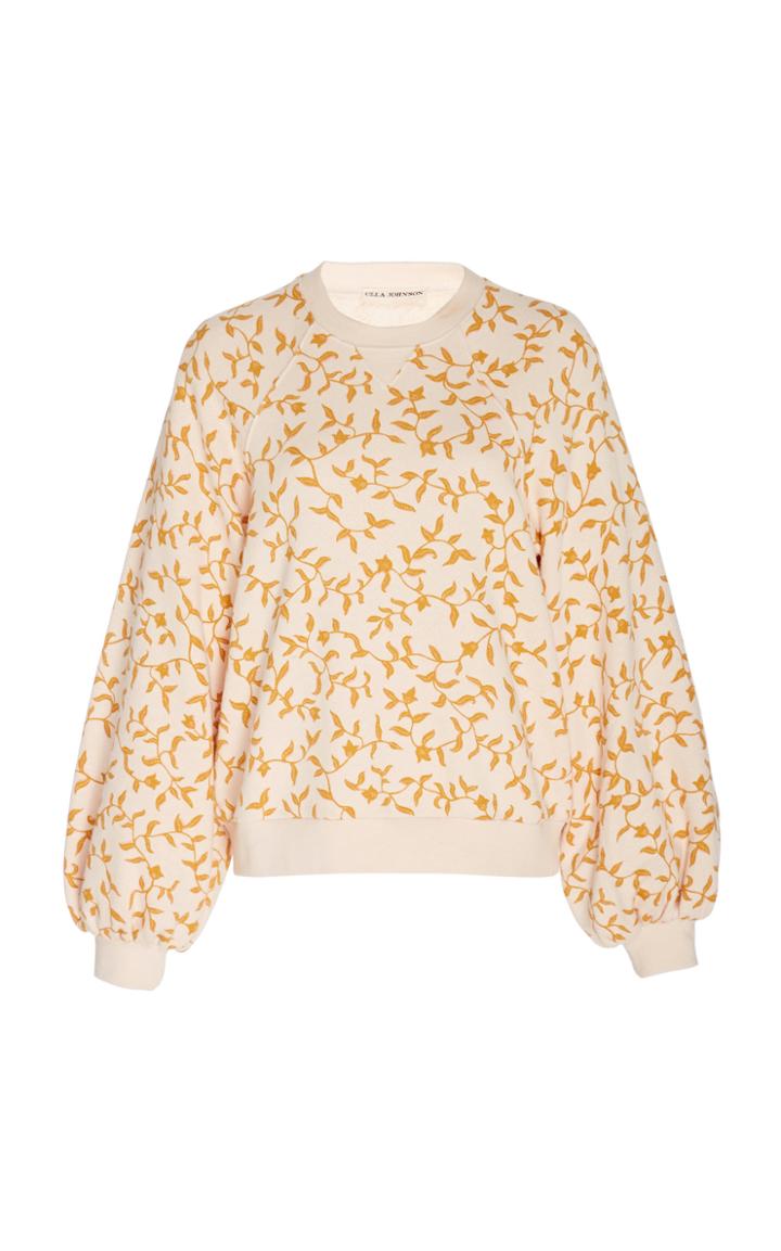 Ulla Johnson Ebba Floral Pullover Sweater