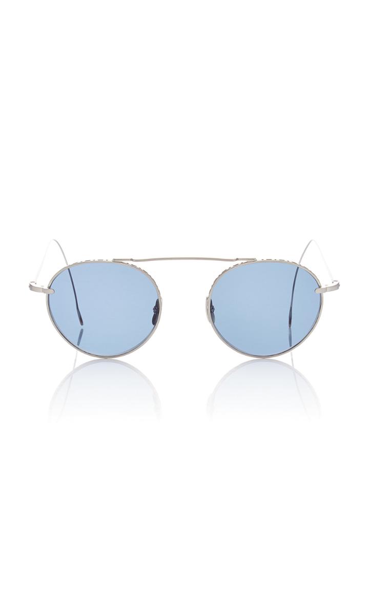 Mr. Leight Rei 49 Aviator-style Titanium Sunglasses