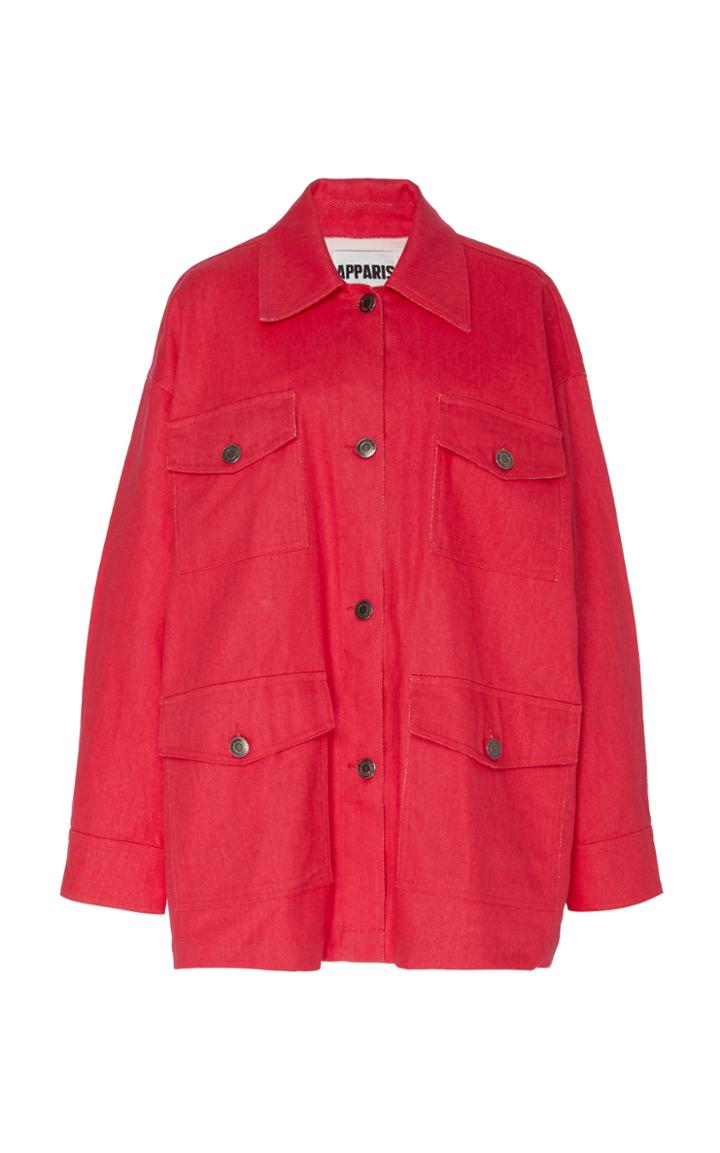 Moda Operandi Apparis Denim India Tusk Ivory Jacket Size: Xs