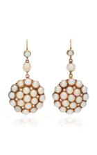 Simon Teakle Pearl Cluster Drop Earrings