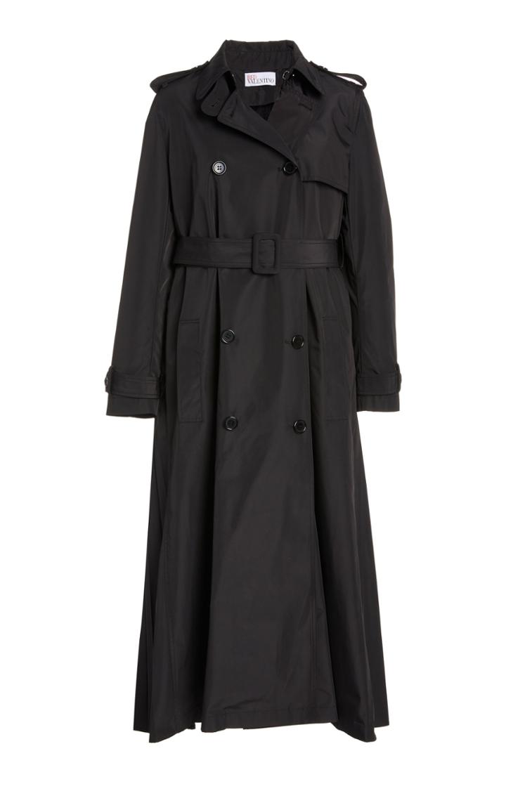 Moda Operandi Red Valentino Pleated Shell Trench Coat