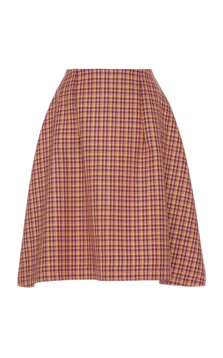 Nina Ricci Tailor Check Skirt
