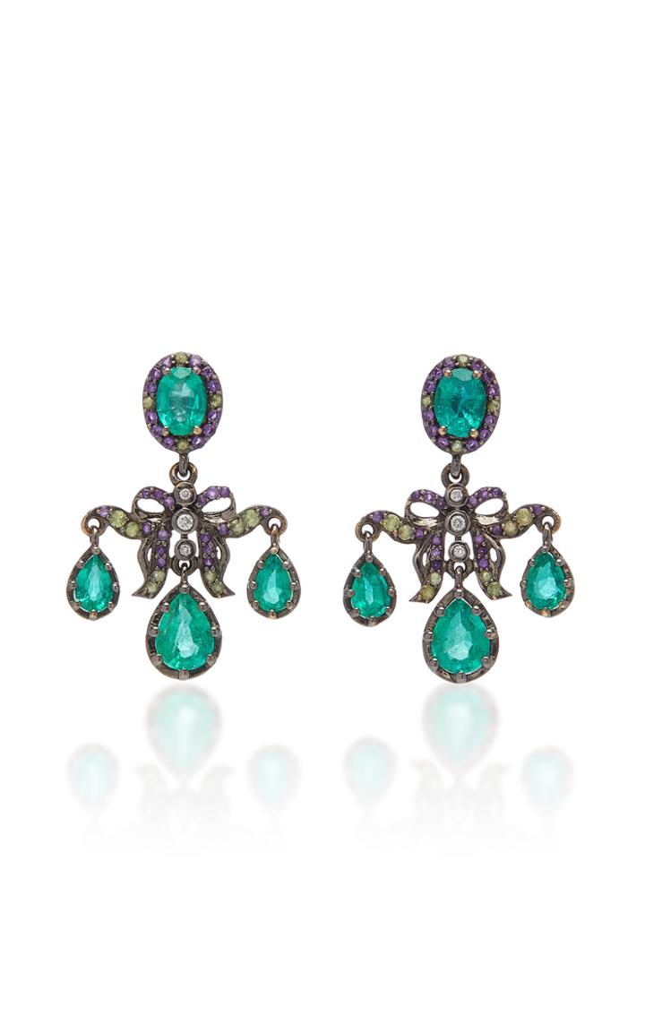 Holly Dyment Emerald Girandole Earrings