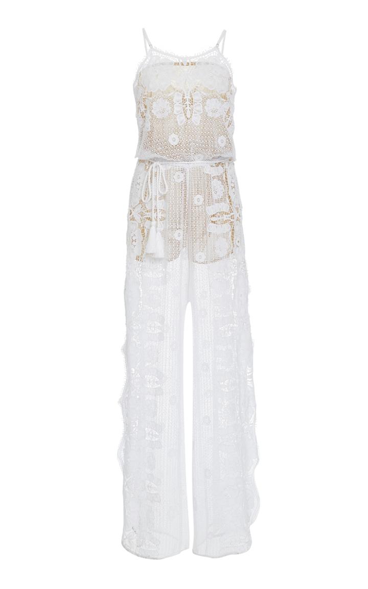 Miguelina Azalea Scallop Lace Jumpsuit