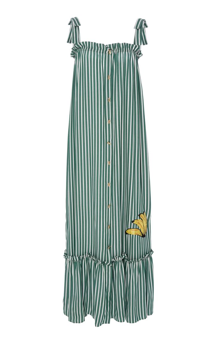 Adriana Degreas Striped Long Banana Dress
