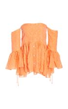 Moda Operandi Rosie Assoulin Court Jacquard Off-the-shoulder Top