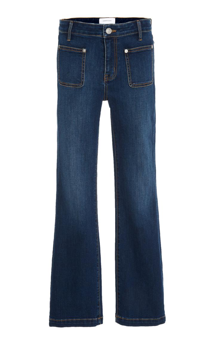 Current/elliott Cropped Mid-rise Bootcut Jeans