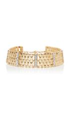 Alessandra Rich Gold-tone And Crystal Choker