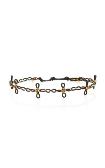 Camellia Westbury Tiger Eye Leather Choker