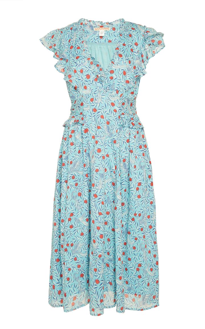 Banjanan Bourbon Printed Cotton Midi Dress