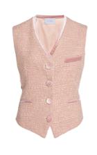 Luisa Beccaria Virgin Wool Tweed Vest