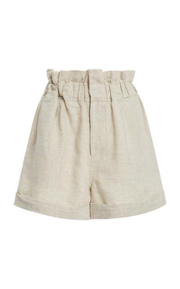 Posse Ducky High-rise Linen Shorts