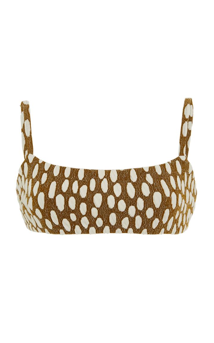 Mara Hoffman Sia Jacquard-knit Bikini Top