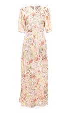 Moda Operandi Lake Studio Floral Silk Midi Dress Size: 38