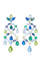 Anabela Chan M'o Exclusive Emerald Sapphire Chandelier Earrings