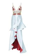 Patbo Beaded Bodice High Low Gown