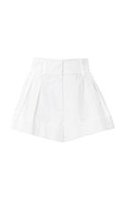 Valentino High-rise Pleated Mini Shorts