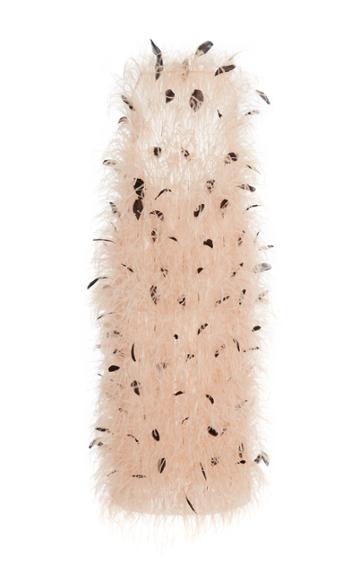 Jason Wu Collection Feather-embellished Silk Mini Dress