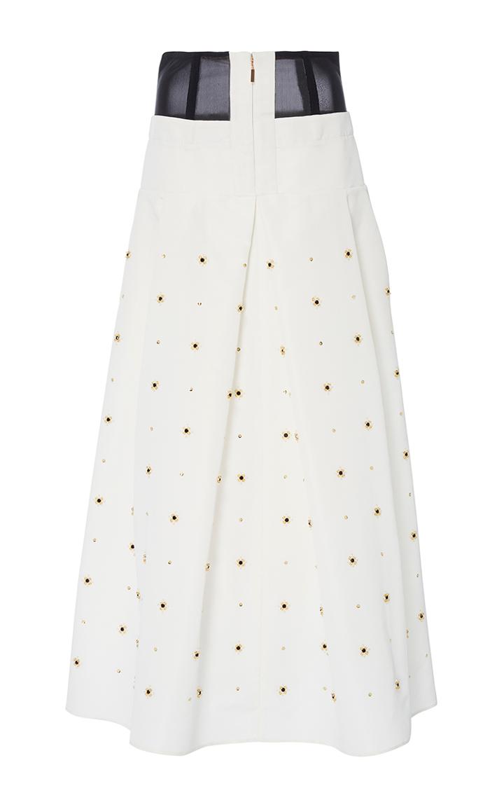 Tibi Charlotte Beaded Full Skirt
