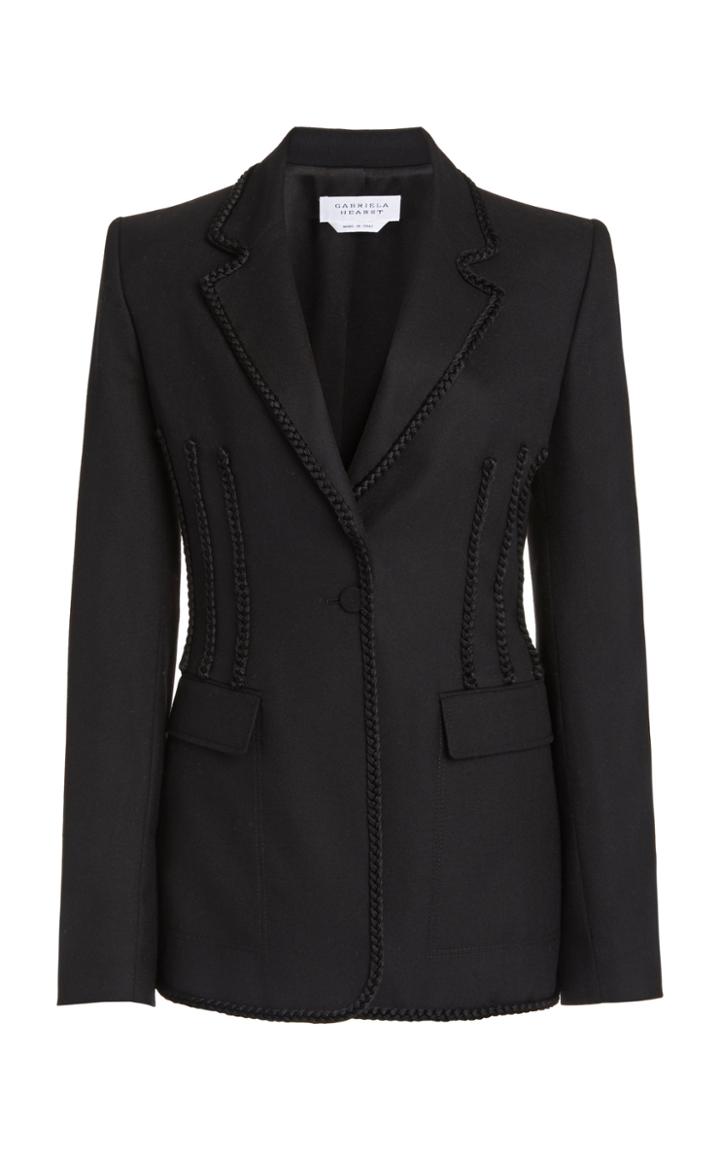 Moda Operandi Gabriela Hearst Minos Braided Cashmere Blazer