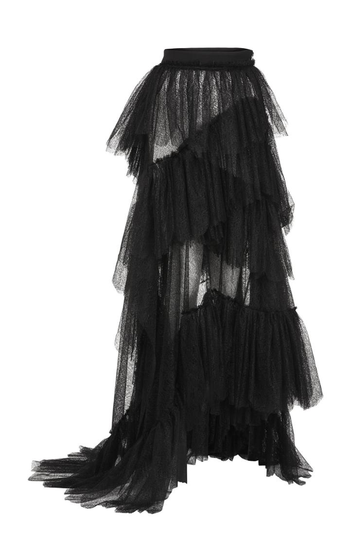 Maticevski Plaza Lace Tier Skirt