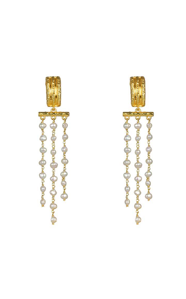 Moda Operandi Valre Pearl-embellished Shore Earrings