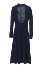 By Malene Birger Lampas Long Sleeve Midi Lace Dress