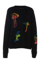 The Elder Statesman Intarsia Painted Cashmere Sweater