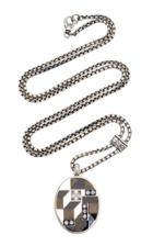 Bottega Veneta Oxidized Silver-tone Enamel And Crystal Necklace