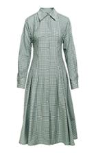 Anouki Checkered Cotton Midi Dress