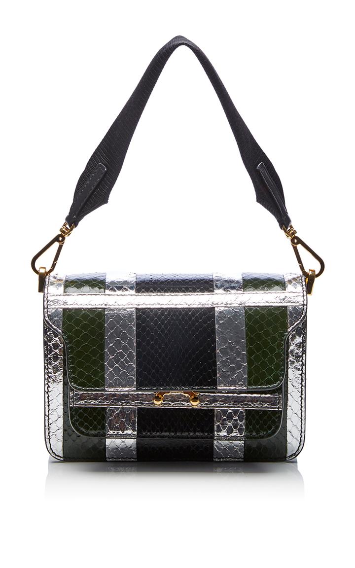Marni Black And Cypress Shoulder Bag