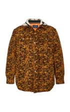 Lost Daze Leopard-print Hooded Denim Jacket Size: S