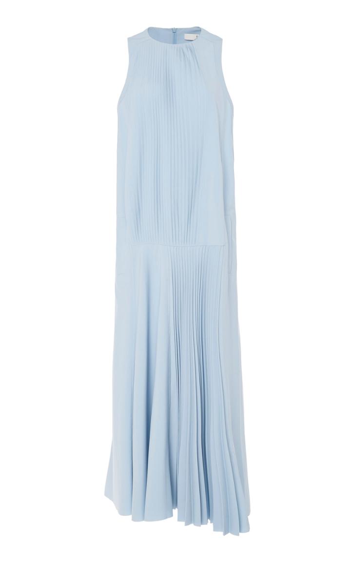 Tibi Edith Pleating Sleeveless Dress