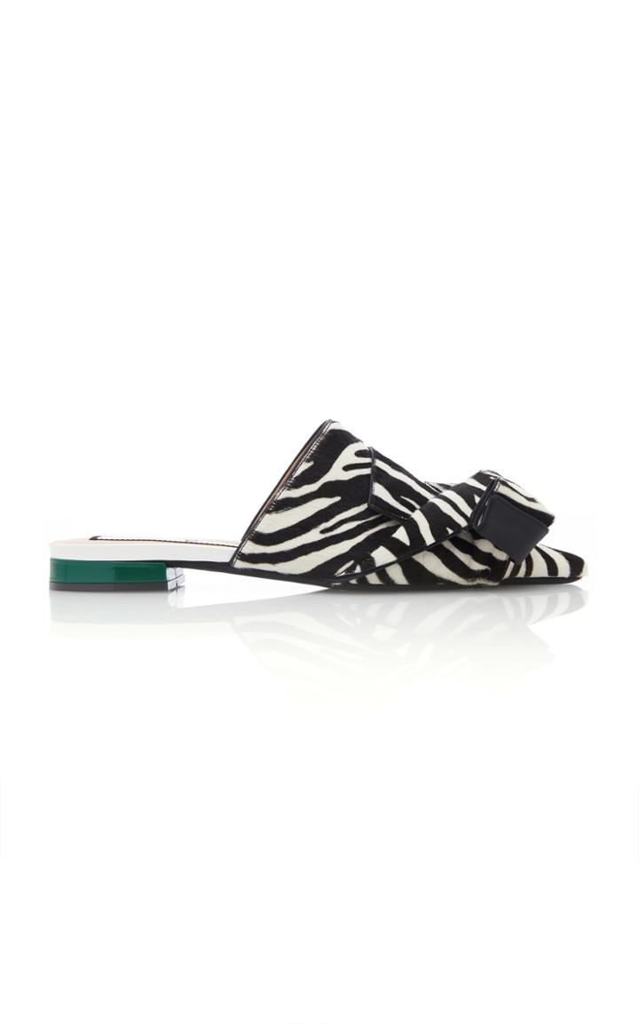 N 21 N&deg;21 Buckle Zebra Mule