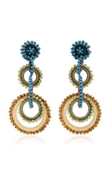 Bibi Marini Sundrop 24k Gold-plated Crystal Earrings