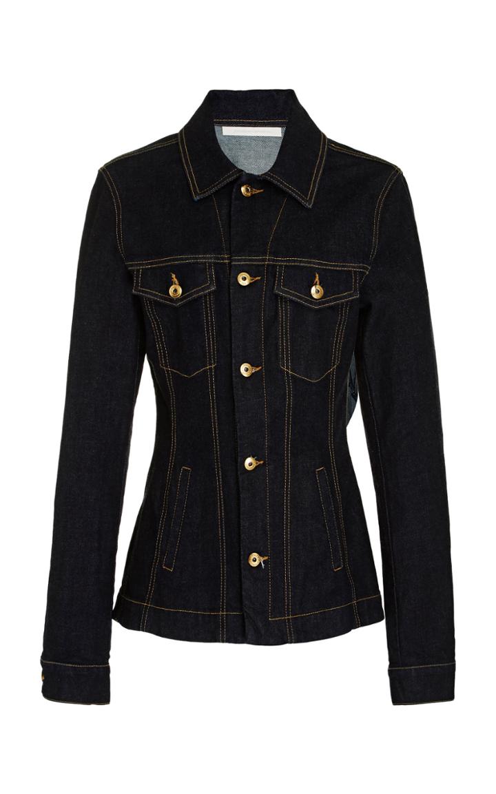 Jonathan Simkhai Rinsed Denim Basque Jacket