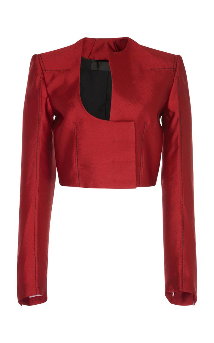 Haider Ackermann Cropped Cut Out Jacket