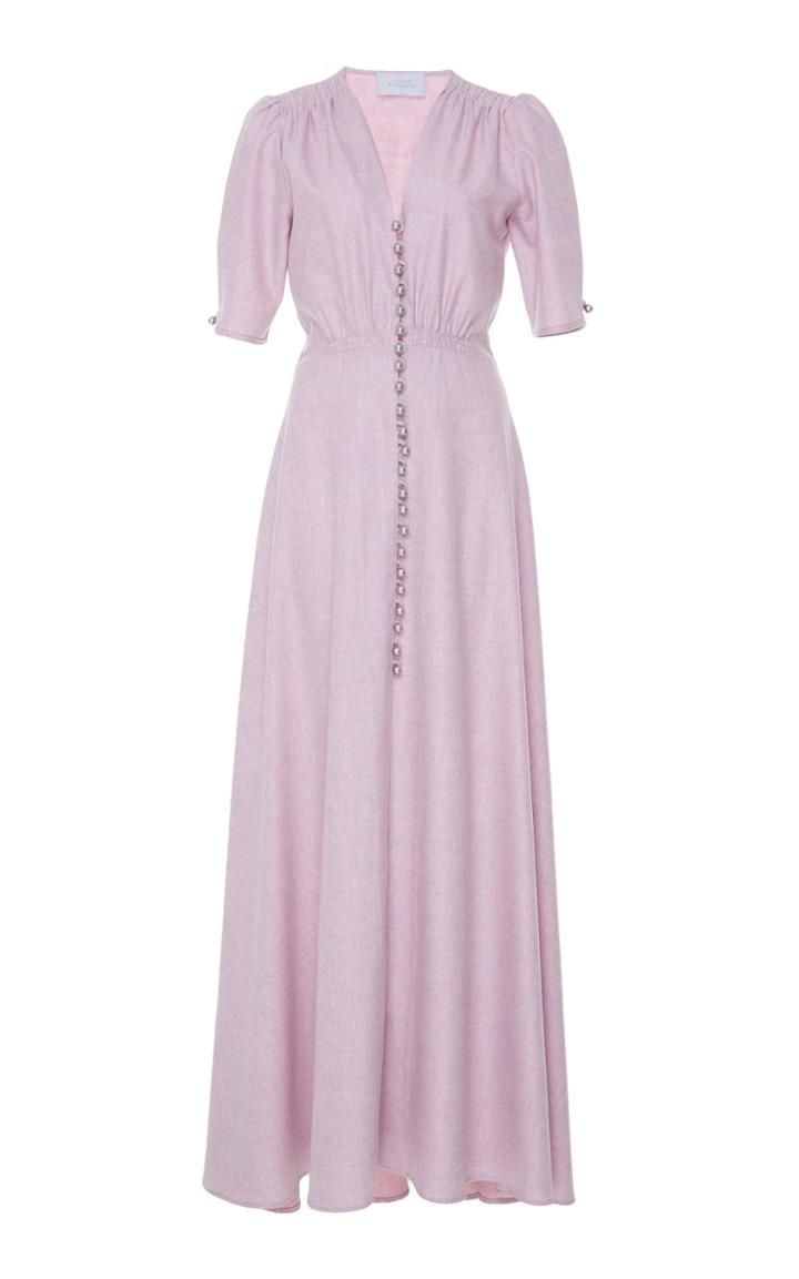 Luisa Beccaria Maxi Button Down Dress