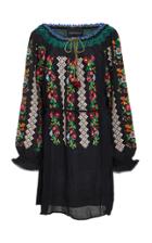 Needle & Thread Embroidered Voile Mini Dress