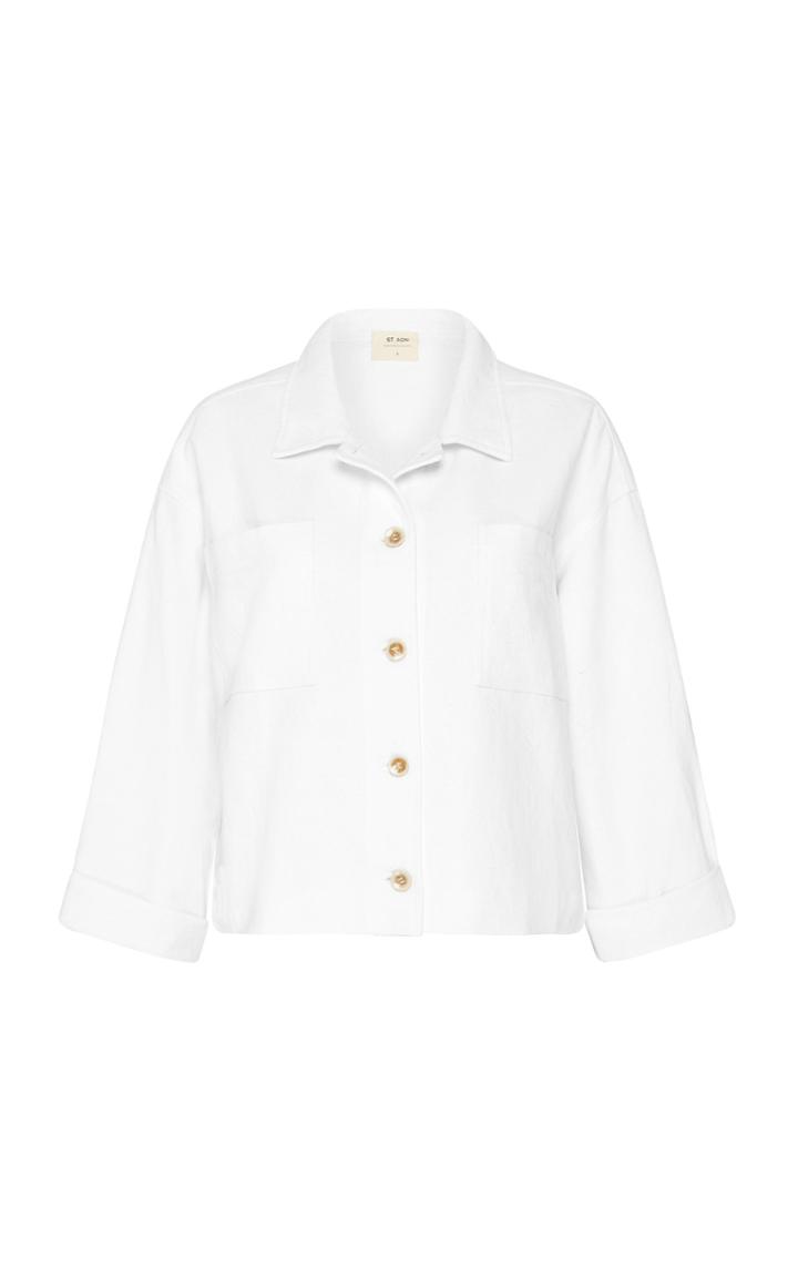 Moda Operandi St. Agni Oversized Cotton-linen Workwear Jacket