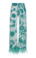 Moda Operandi Alanui Feather-embellished Tie-dye Jeans Size: 25