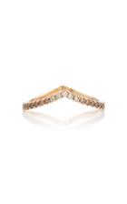 Eva Fehren Ombre Sergeant Rose Gold Diamond Ring Size: 7