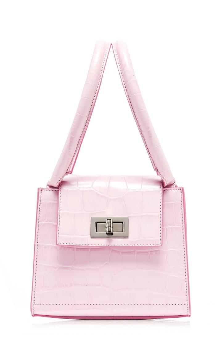 Moda Operandi By Far Sabrina Croc-effect Leather Top Handle Bag