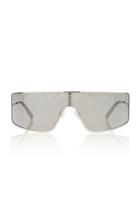 Stella Mccartney Sunglasses Logo Stud-embellished Silver-tone Sunglasses