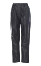 Leal Daccarett Cocoa Fitted Leather Pants