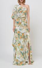 Moda Operandi Costarellos Kirsty Floral-printed Georgette Gown