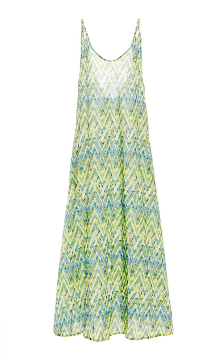 Moda Operandi Eywasouls Malibu Jane V-neck Printed Cotton Dress Size: Xs/s