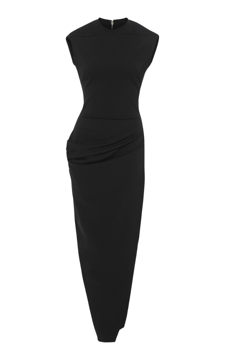 Rick Owens Draped Stretch-crepe Pencil Dress